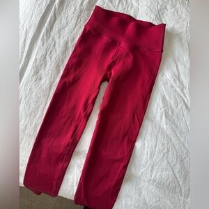 Fabletics Sculptknit leggings, red,  size M